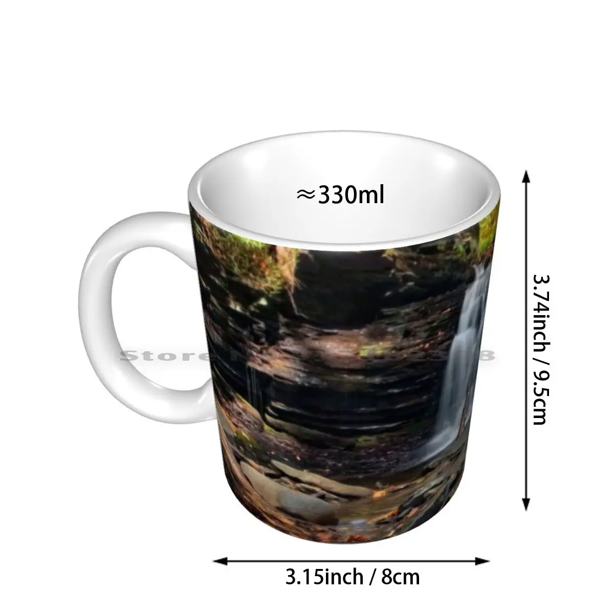 Autumn At Wyandot From The Waters Of Kitchen Creek Ceramic Mugs Coffee Cups Milk Tea Mug Wyandot Wyandot Falls Autumn Kitchen