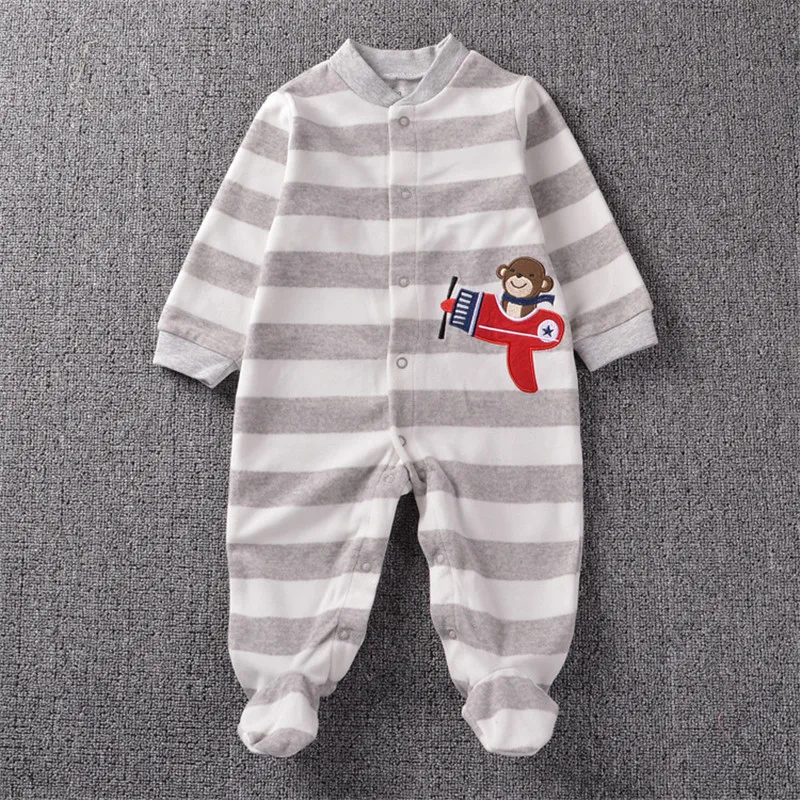 Top Quality Baby Clothing 2022 New brands Original Baby Rompers Newborn Polar Fleece Fabric Girls Boys Clothes Kids Sleepwear