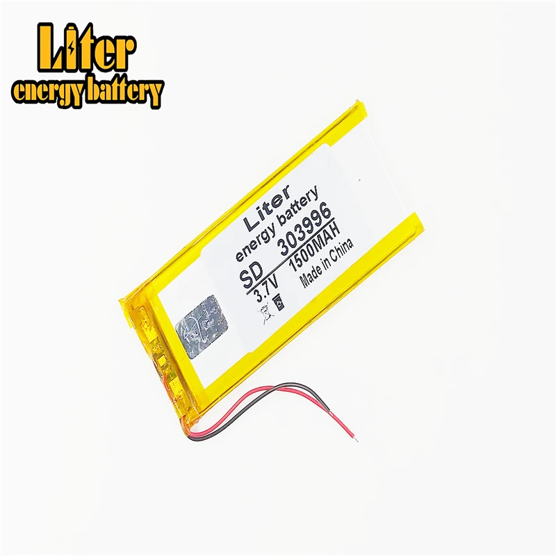 303996 polymer lithium battery 3.7V 1500mah rechargeable battery free shipping 304095