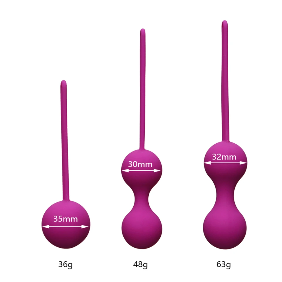 Kegel Balls Safe Silicone Smart Ball Vibrator Vaginal Geisha Ball Vagina Tighten Exercise Machine Ben Wa Ball Sex Toys for Women