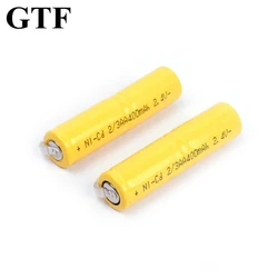 GTF-Batterie aste dégrad- cadmium, batterie Ni-CD, lumière LED, rasoir jouet RC, 2.4V, 400mAh, 2 AA, 3AA