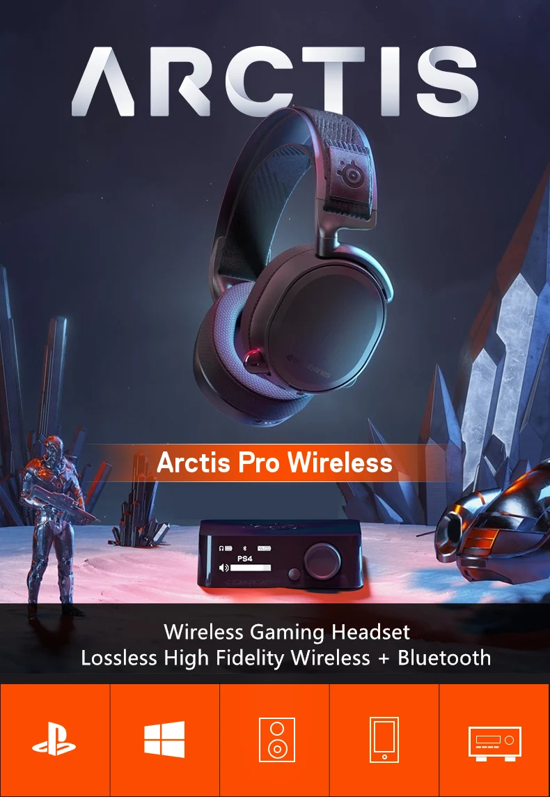 SteelSeries Arctis Pro Wireless Gaming Headset - Lossless High