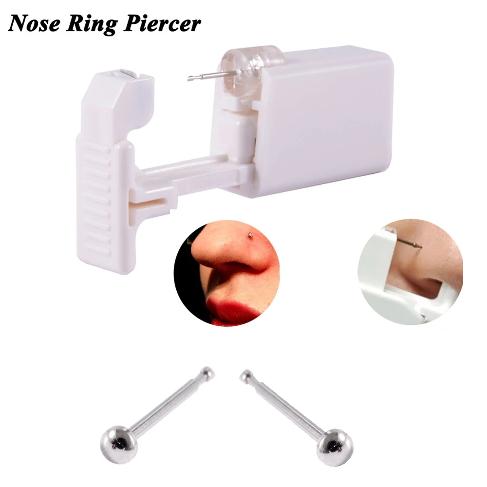 Disposable Safe Sterile Piercing Unit for Gem Nose Studs