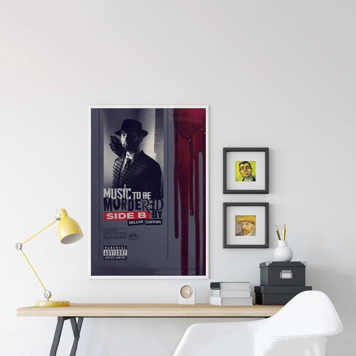 Eminem Poster Music Singer Star Rapper Art Photo Canvas Album Cover Poster Print Home Decor Wall Painting (No Frame)