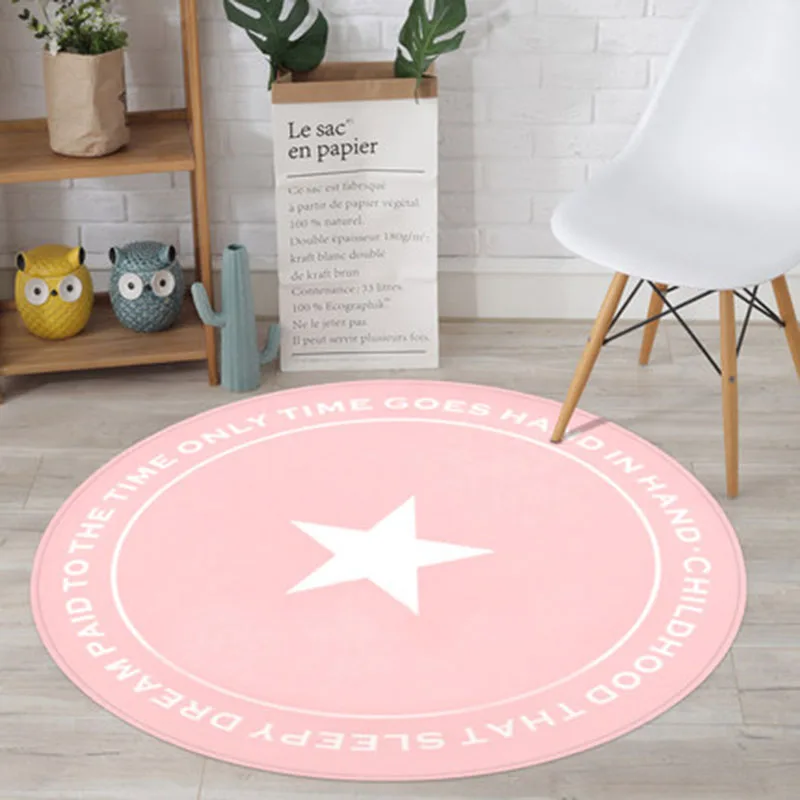 

Round Carpet Alfombra Salón Fashion Nordic Bedroom Living Room Bedside Floor Mat Home Study Computer Chair카페트 коврик для ванной