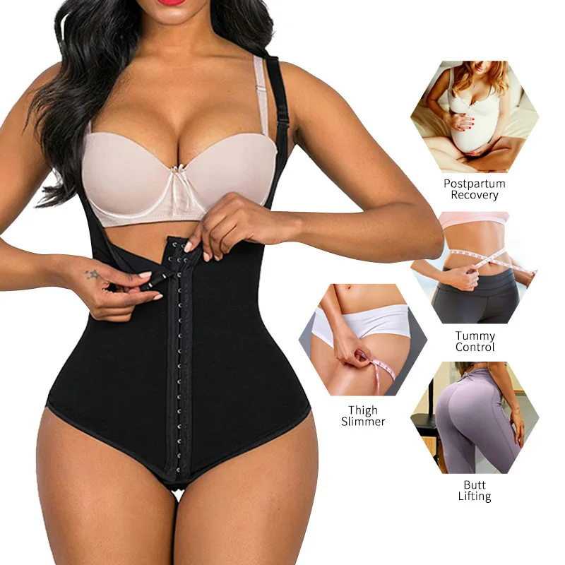 Women Body Shaper Waist Trainer Butt Lifter Shapewear Flat Stomach Slimming Binders Bodysuit Sheath Belly Pulling Corset Panties