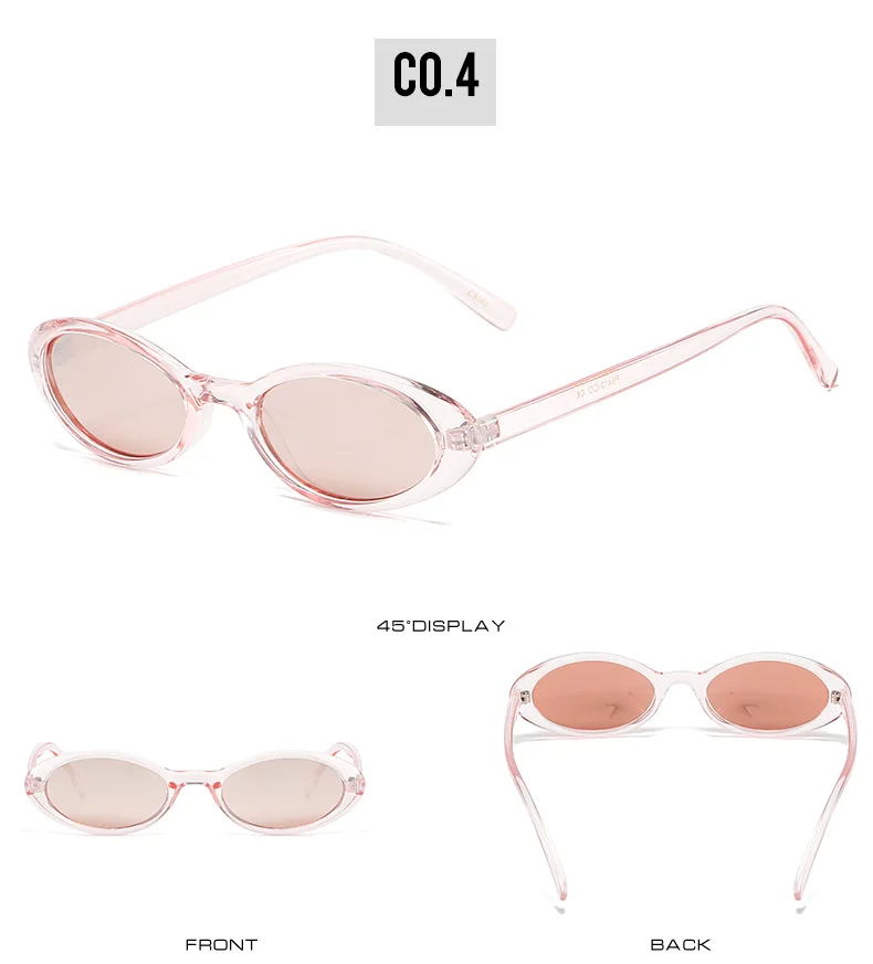 OEC CPO Sexy kleine ovale Damen-Sonnenbrille, 2025, neue Mode, Leopardenbraun, heiße Sonnenbrille, weiblich, Retro, bunt, Schattenbrille – Detail 9