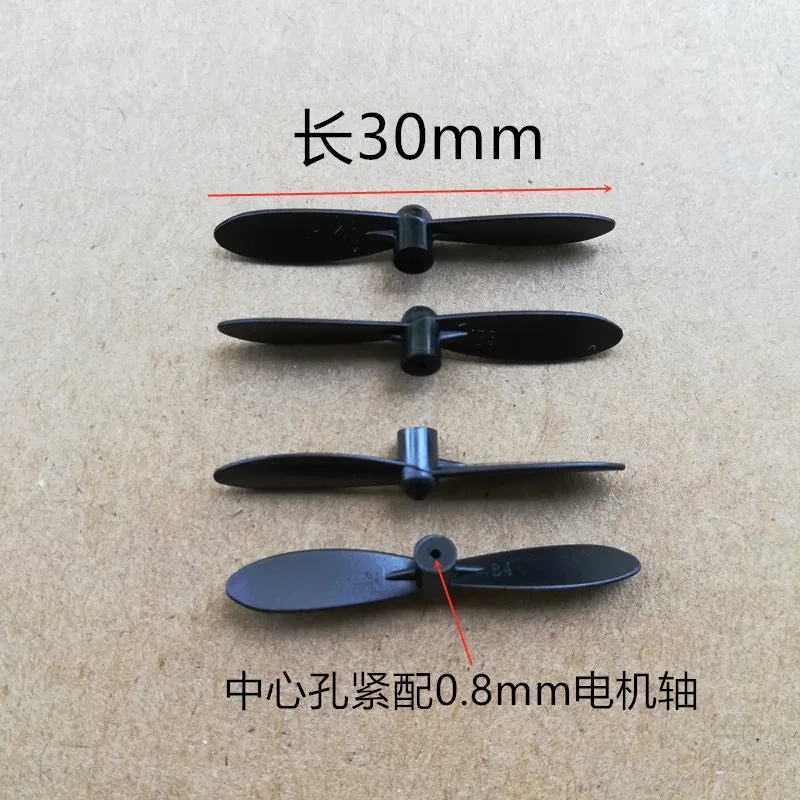 30mm 3cm Props Mini Propellers Blades For 0.8mm Motor Shaft cx-10 cx-10A CX-10W V676 CX-10D FQ777-124  Small Quadcopter Drone