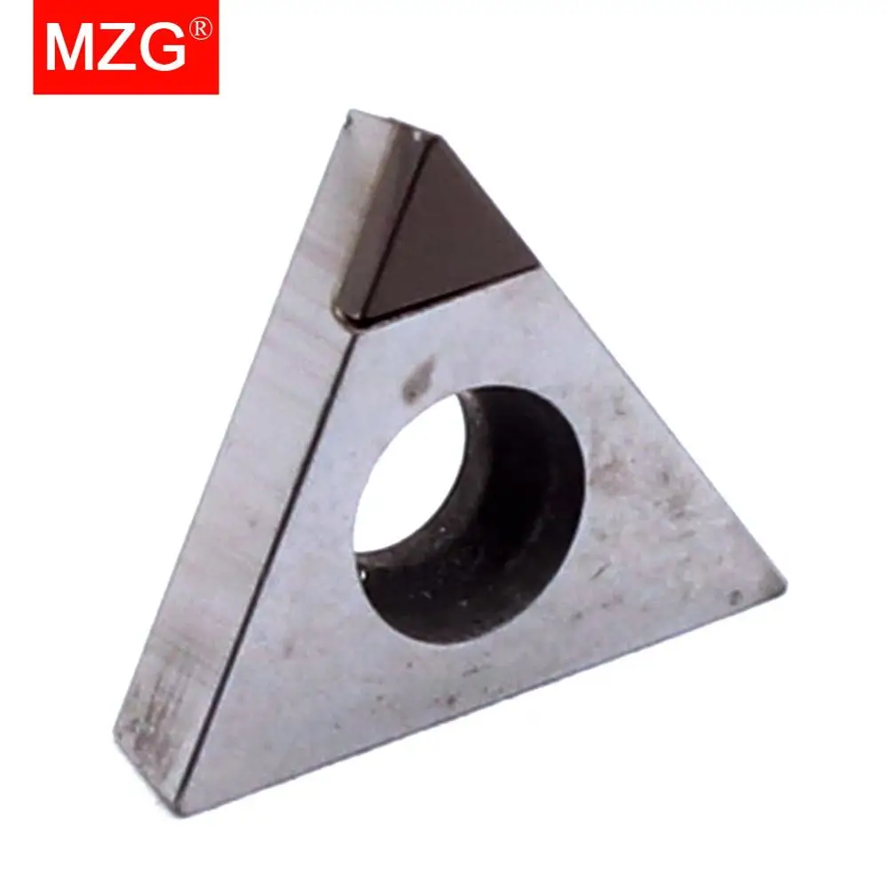 MZG 1PCS TPGW080202 TPGW080204 CBN CNC Schneiden Drehmaschine Harte Material Verarbeitung Langweilig Drehen STFP Werkzeuge Dreieck Hartmetall Einsätze