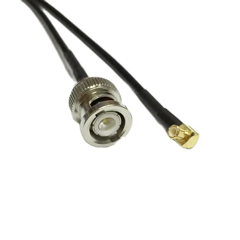 New BNC Male Switch MCX Plug Right Angle RG174 Cable Adapter 20CM 8