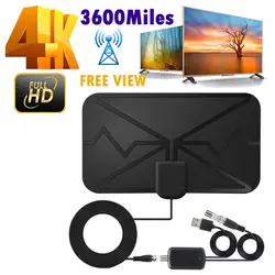 4K Hd 1080P Цифровая антенна TV для помещений 3600 миль стандартная антенна smart TV высокой четкости с усилителем сигнала ТВ антенна