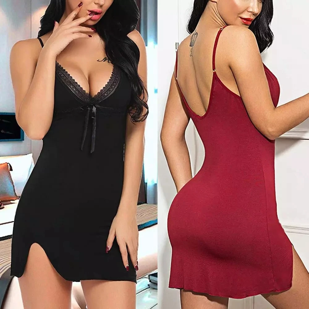 Cotton Nightgown Women Nightdress Casual Soft Sleepwear Solid V Neck Sleeveless Tight Night Dress Female Nighties Nightwear