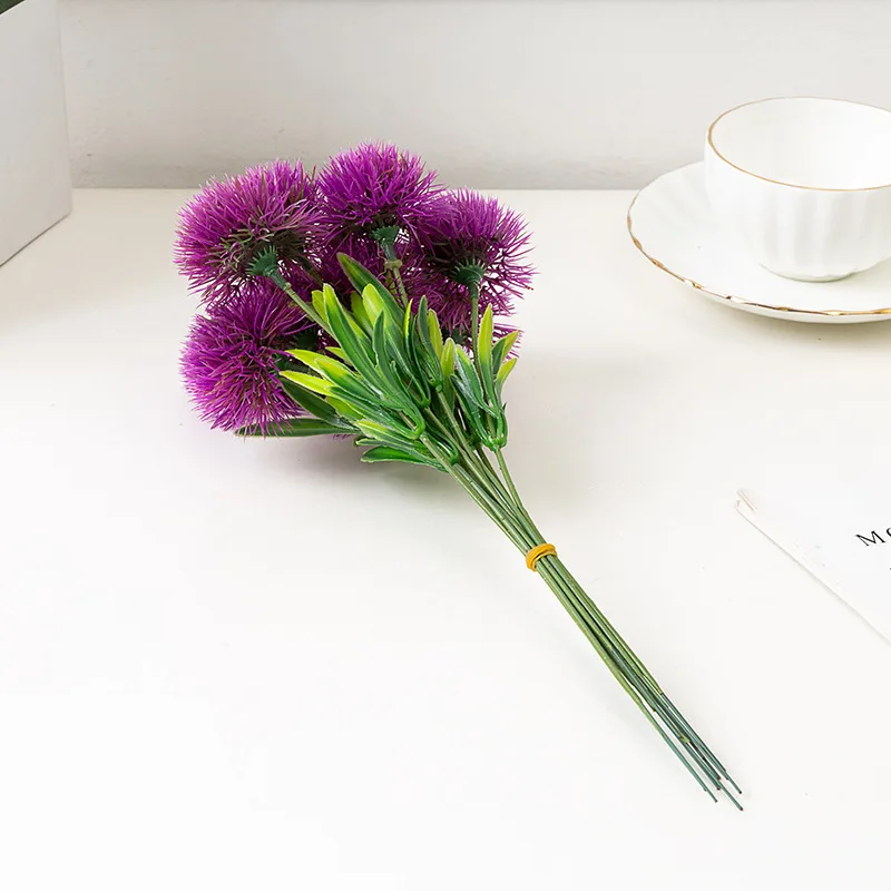 10 Stück Künstliche Pflanzen, Löwenzahn-Plastikblumen, Vasen für Heimdekoration, Zubehör für Neujahr, Hochzeit, Dekorative Kunstpflanzen – Detail 9