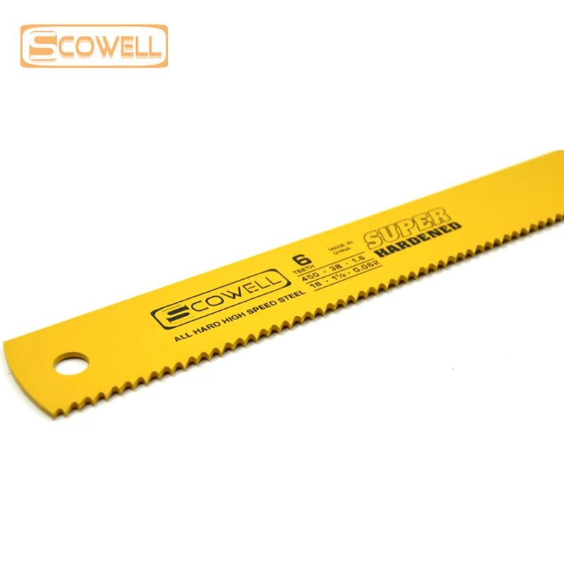5 PZ 450*38*1.6mm 6TPI HSS Potenza Seghetto Lame Per Seghe A Nastro In Acciaio Ad Alta Velocità Lama Per Taglio di Metallo Legno Macchina sega Strumenti FAI DA TE