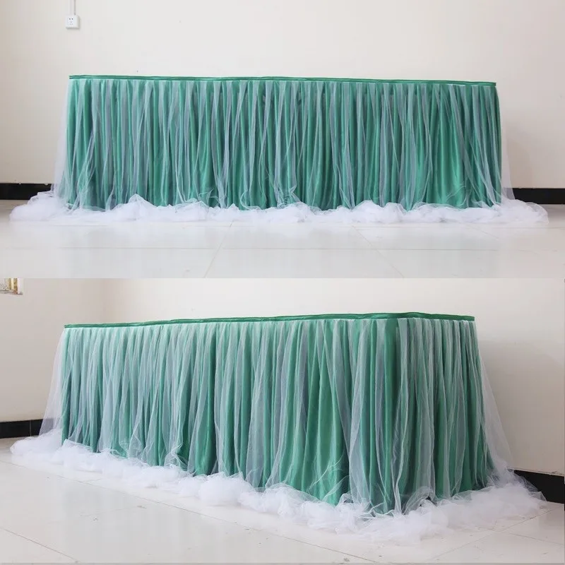 Tulle Tutu Table Skirt for Party Wedding Home Decoration Birthday Party / Baby Shower Table Skirt