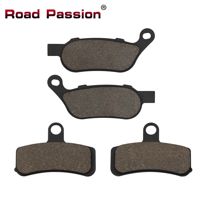 Road Passion Motorcycle Front Rear Brake Pads for Harley Fat Boy FLSTF FLSTFB Softail Deluxe Custom Slim FLS FLSTC FXST FXSTC