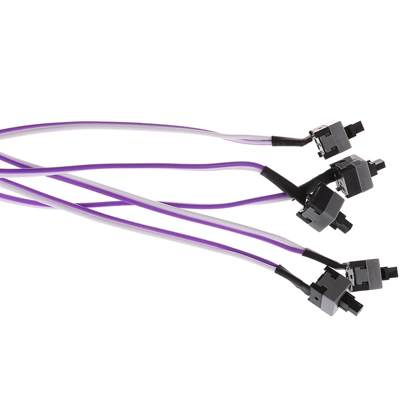 5pcs PC Computer Desktop ATX interruttore di alimentazione connettore cavo cavo interruttore pulsante On/Off/Reset cavo di alimentazione della scheda madre del Computer