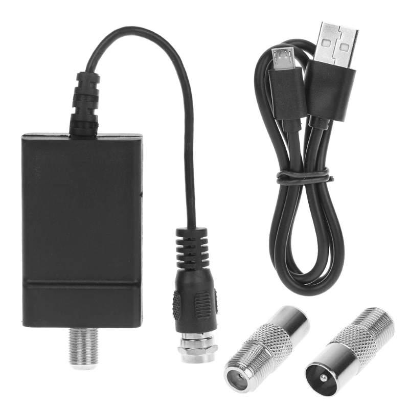 

Signal Amplifier Booster TV Antenna Indoor Digital HDTV ATSC DVB-T NTSC PAL TV Fox Aerials 100 Miles 20 DBI New