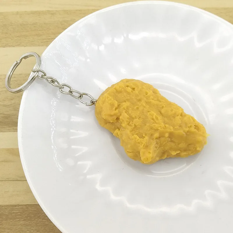 Simulation Model Keychain, Food Pendant Gift