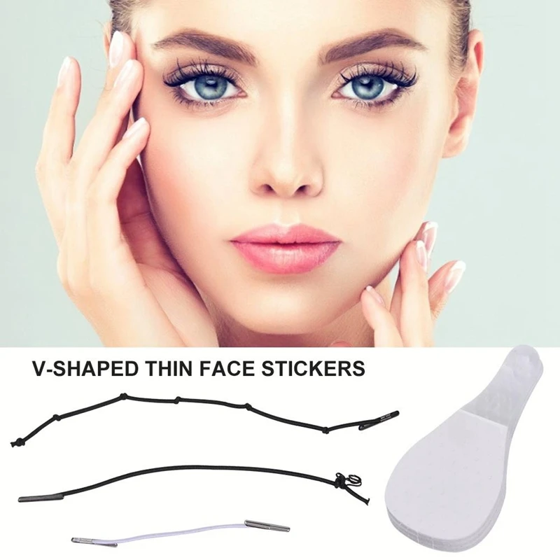 120Pc/Set Invisible Thin Face Stickers V-Shape Face Facial Line Wrinkle Sagging Skinface Lift Up Fast Chin Adhesive Tape