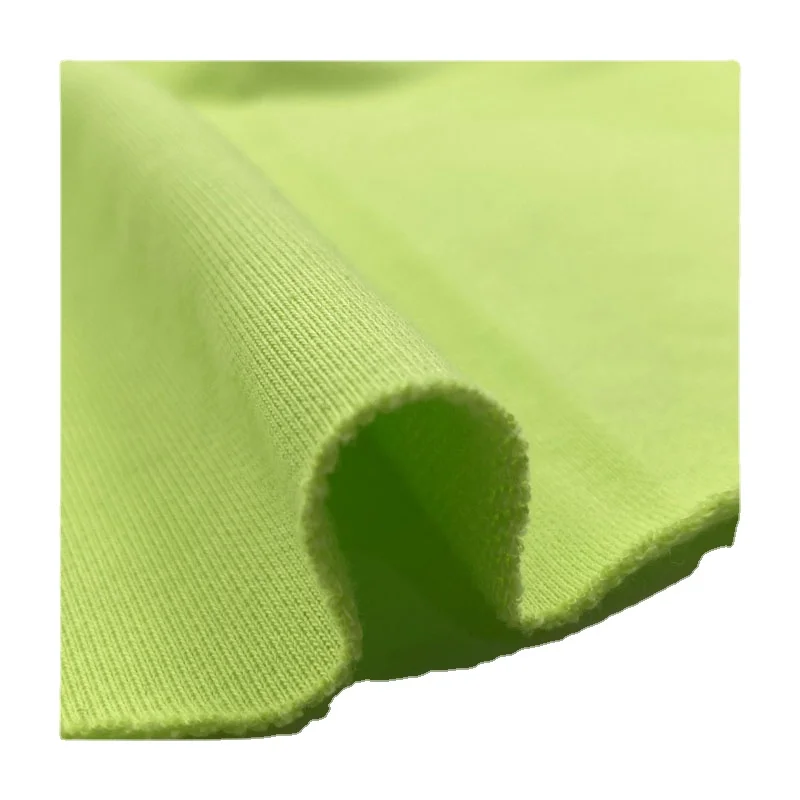 

Width 68'' Solid Color High Grade Comfortable Soft Knitted Cotton Terry Fabric By The Half Yard For T-Shirt Sportswear Material