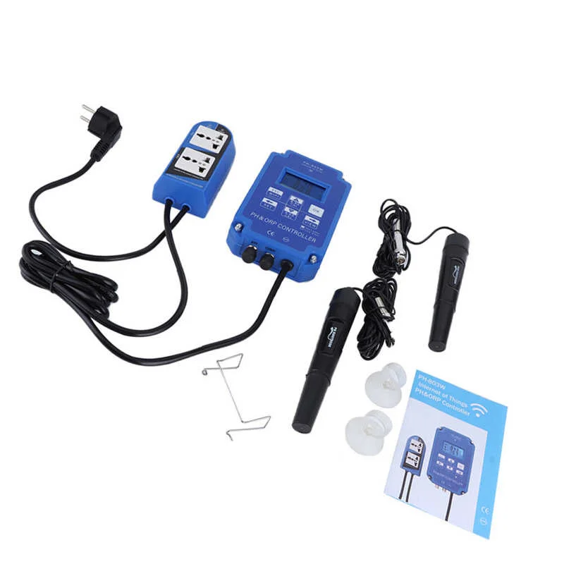 Digital Meter PH-803W WIFI ORP/PH Meter Controller Online Water Quality Monitor EU Plug AC230V 50/60Hz PH Measuring Tool