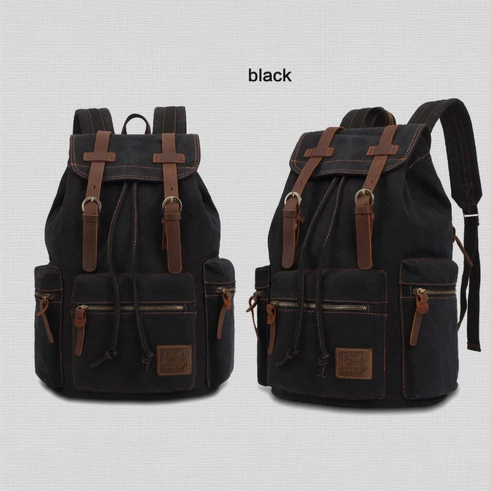 Vintage Canvas-Rucksäcke für Männer und Frauen, Reisetaschen für Studenten, Freizeitrucksäcke zum Wandern, Reisen, Camping, Rucksack Mochila Masculina – Detail 7