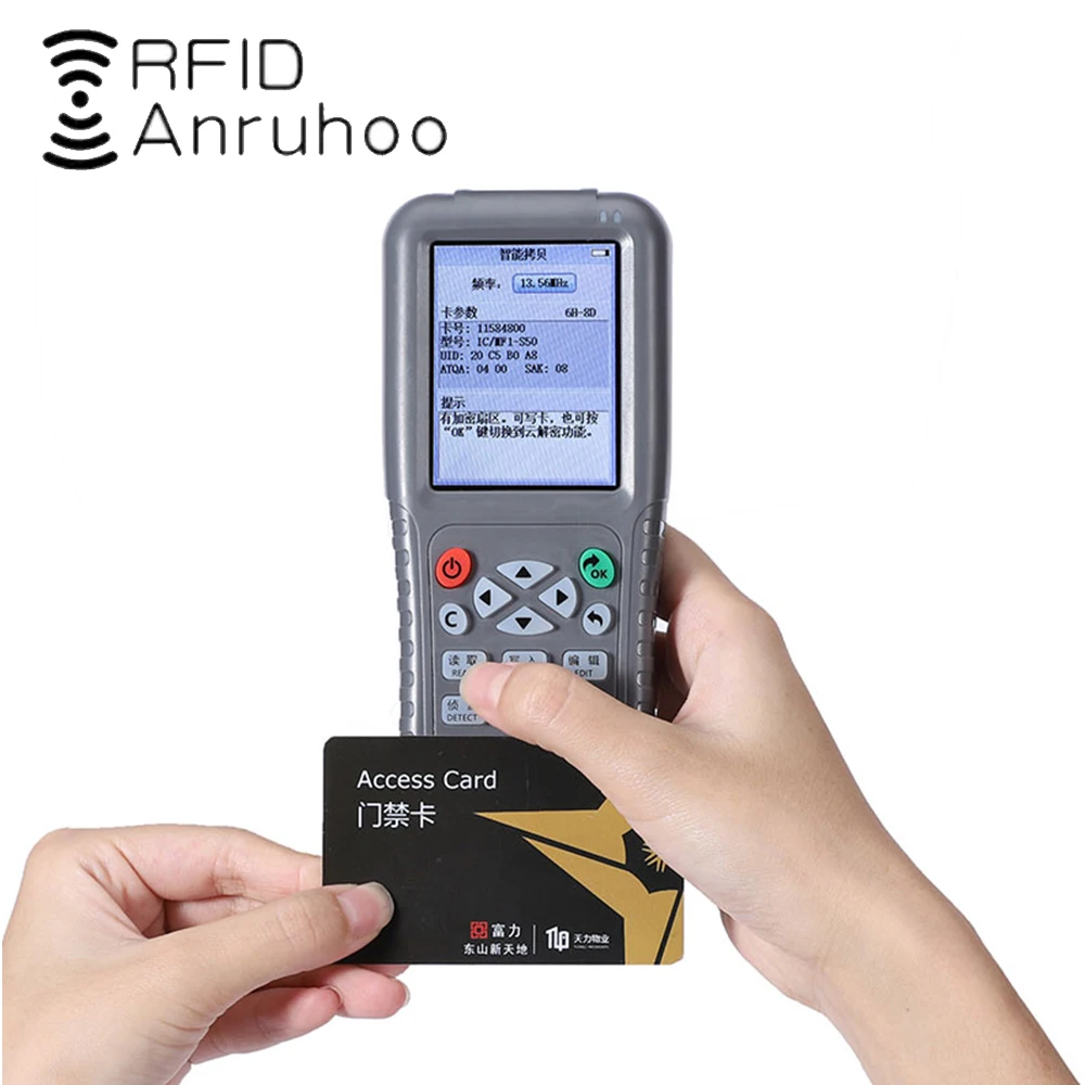 New Wifi Decoding Duplicator RFID Smart Chip Copy Copier 13.56Mhz Keychain Reader 125Khz T5577 Token Programmer CUID/FUID Writer