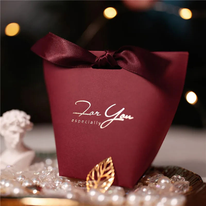 

New Creative Small Fresh Style Candy Boxes Wedding Favors and Pink Gifts Box Party Supplies Baby Shower Paper Sweet Chocol