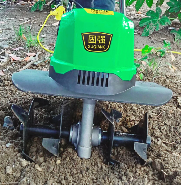 TLEG-01A Mini Tiller Electri Plough Machine Cultivator Scarifier Garden Household Soil Ploughing Digging Loosening Equipment