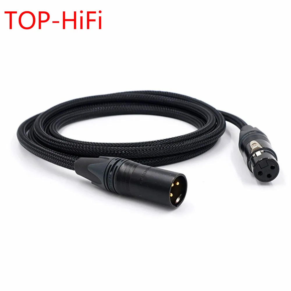 

TOP-HiFi 3pin XLR Male to XLR Female Audio Adpter Cable 3 Pin XLR Connectors Microphone Cable with NEUTRIK plug