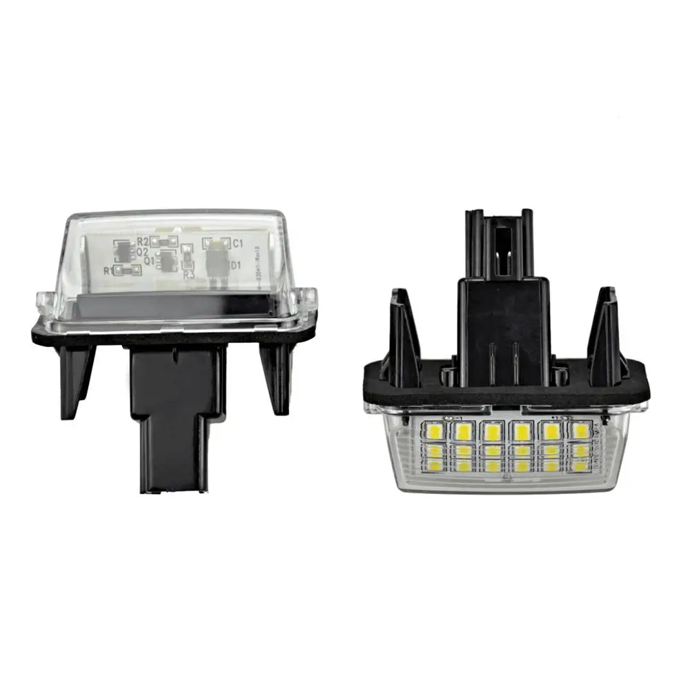 For Toyota Avalon Camry Highlander Prius C Yaris white LED Car Rear license plate light number plate lamp