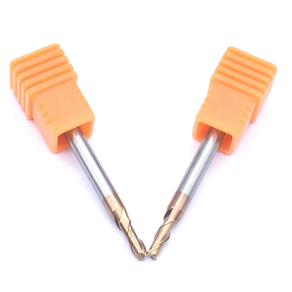 Fresa de topografia hrc60 2f usada, liga de tungstênio e aço, ferramentas para fresadora, cnc para aço, carpintaria, 1 peça