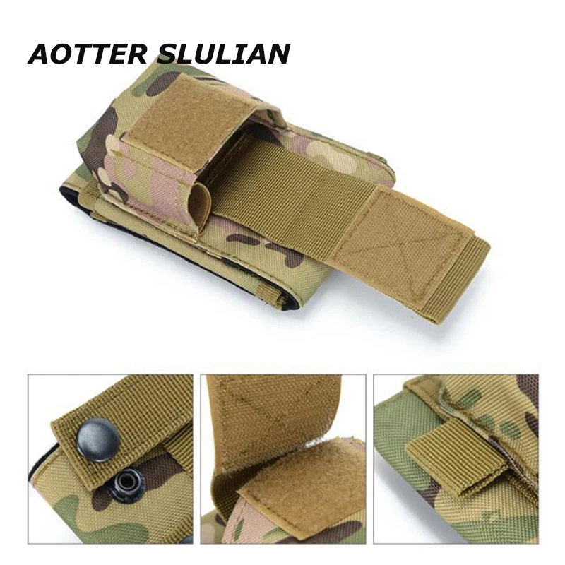 Tactical Molle Mobile Phone Pouch Outdoor Mole Bags Pocket Waist EDC Tool Accessories Bag Vest Package Cell Phone Holder Sack