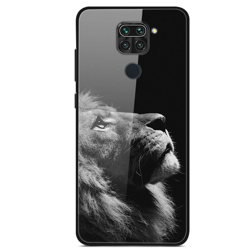 For Xiaomi Redmi Note 9s Case Tempered Glass Back Cover For Xiaomi Redmi Note 9 Phone Case Cover Note9 Redmi Note 9 Pro Max Case image 2