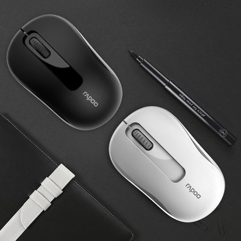 Rapoo 2.4G Wireless Mini Mouse Small Left and Right Hands Computer PC Desktop Laptop Notebook Mause