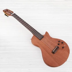 new design nylon string  classical silent electric guitar built in effect travel portable free shipping