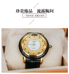 Natural Hotan Jades stone gem Watch Waterproof quartz watch for men and women Moyu True Belt Certificate GoldDiamond Watch