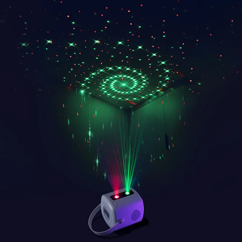 

New Laser Light Starry Sky Projection Light LED Starry Dream Remote Control Atmosphere Light Projection Small Alarm Clock