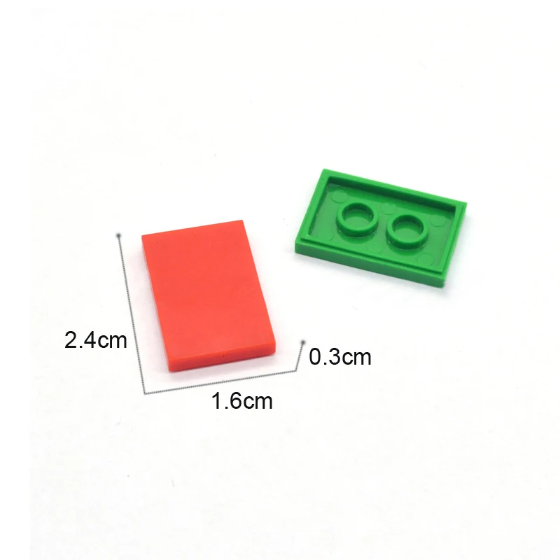 100PCS DIY Building Blocks Thin Figure Bricks Smooth 2x3 Dots Educational Creative Size Compatible With Brand Toys for Children