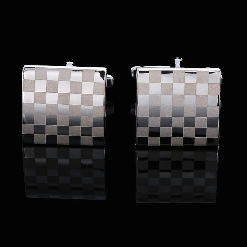 Brand new high quality brass laser metal Cufflinks business suit professional dress fashion men\'s French shirt Cufflinks