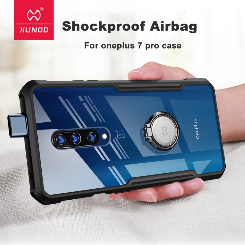 For Oneplus 7T чехол Xundd Shockproof Transparent PC TPU Bumper Back Cover