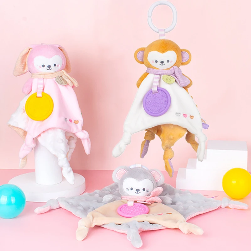 Grappige Peuter Speelgoed Voor Baby Handpop Kalmerende Pop Baby Bijtring Ragdoll 0 1 Jaar 3 6 12 Maand Oud jongen Meisje Educatief Speelgoed