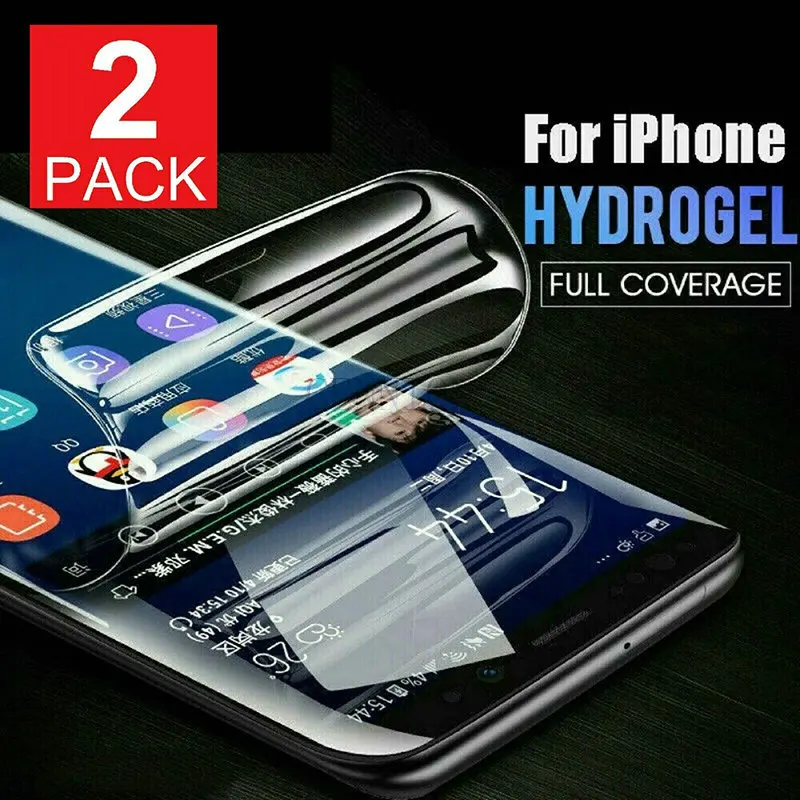 2in1 Matte type Full Body 50 Front Add Back Coverage Hydrogel Film for iPhone 14 13 12 Mini 5.4 6.1 Pro Max 6.7 XR Xs X 8 7 100