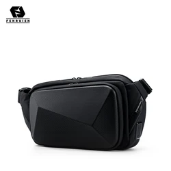 Fenruien Neue Mode Brust tasche Multifunktions Umhängetasche Wasserdichte USB Schulter Messenger Taschen Kurze Reise Männlichen Sling Tasche