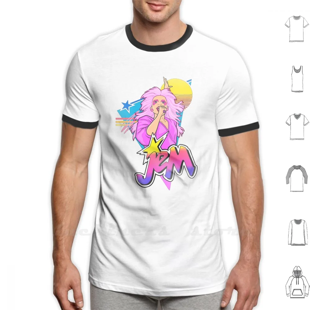 Jem And The Holograms 80S Style T Shirt Men Women Teenage Cotton 6Xl Jem Jem And The Holograms Holograms Jem 80S Jem Cartoon