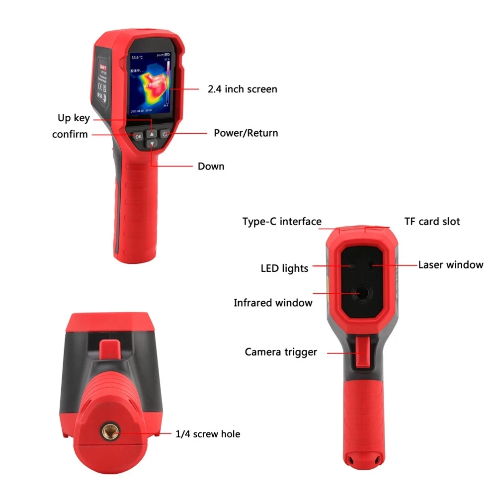 UNI-T UTi120S Infrared Thermal Imager Handheld Temperature Thermal Camera PCB Circuit Industrial Testing Floor Heating Tube Test