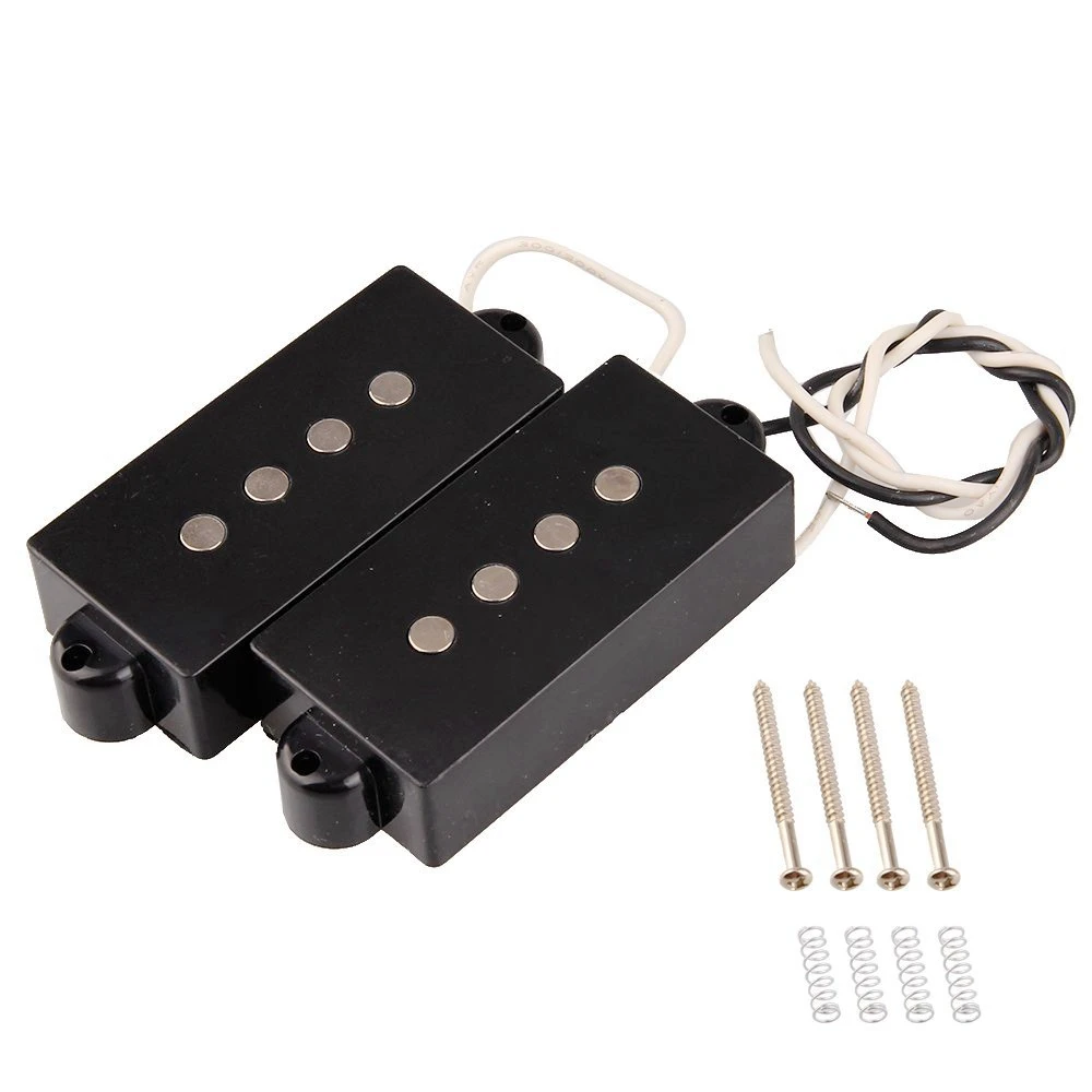 Black 4 String Pb P Bass Pickup Neck and Bridge Humbucker Pickup For 4 String P Bass Guitar