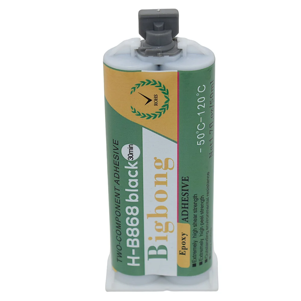 

Epoxy High Temperature 50ml 1:1 Resin Strong Black Contact Cements Adhesive for Bonding Plastic Ceramic Stone Wood Metal