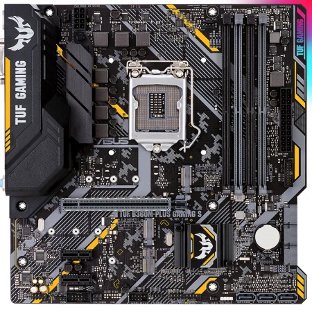 Asus TUF B360M-PLUS Gaming S Motherboard LGA1151 4x DDR4 Max 64GB RAM Intel B360 chipset Micro ATX HDMI SATA3 M2 DVI bekas